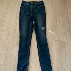 Sz 10 Tall Old Navy high rise skinny stretch jeans